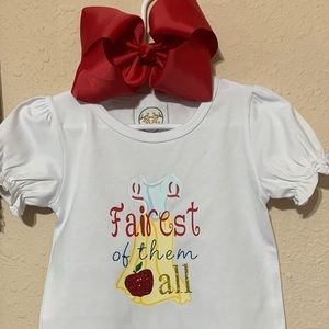 Custom made Snow White shirt Sz 3